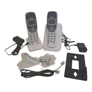 VTech CS6114-2 DECT 6.0 Cordless Phone 2 Handsets Caller ID Landline Open Box